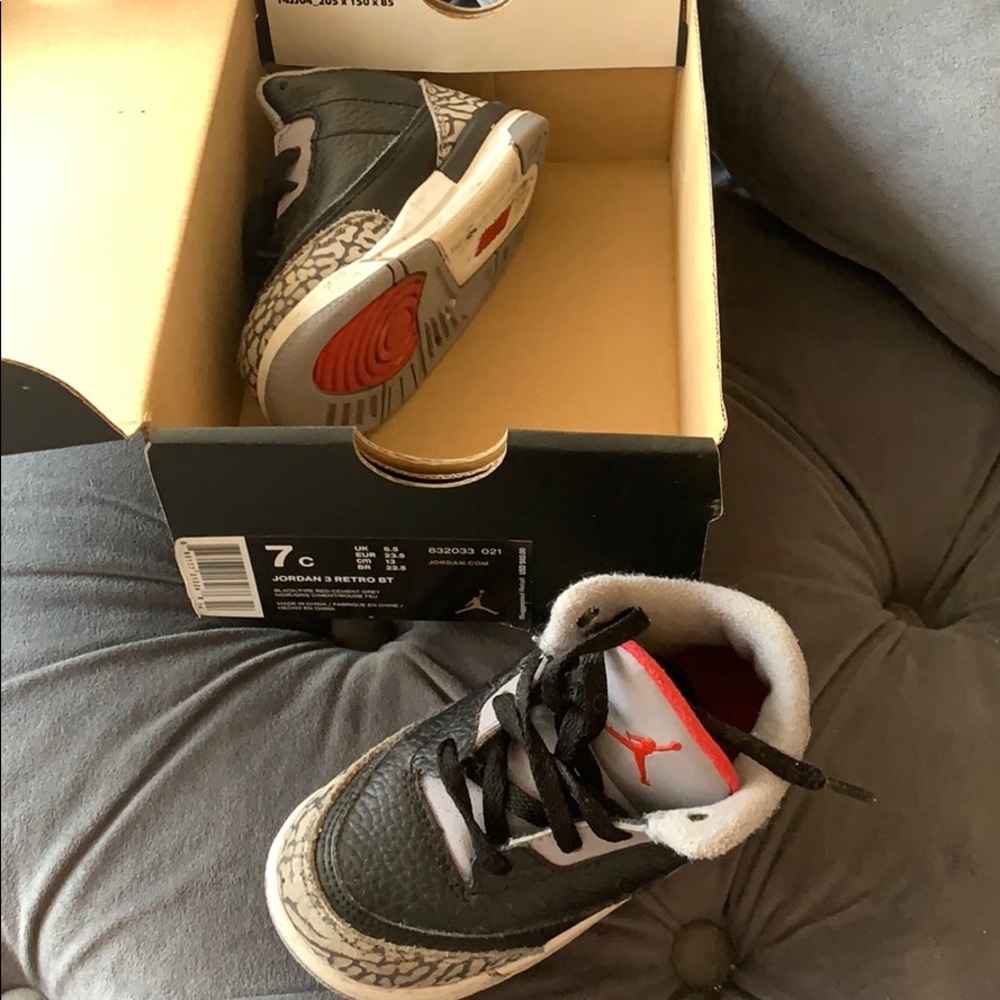 Jordan 3 Retro Black Cement Size 7C
